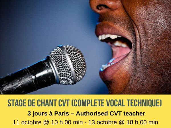 Stage cvt Paris - Kriss Coach vocal